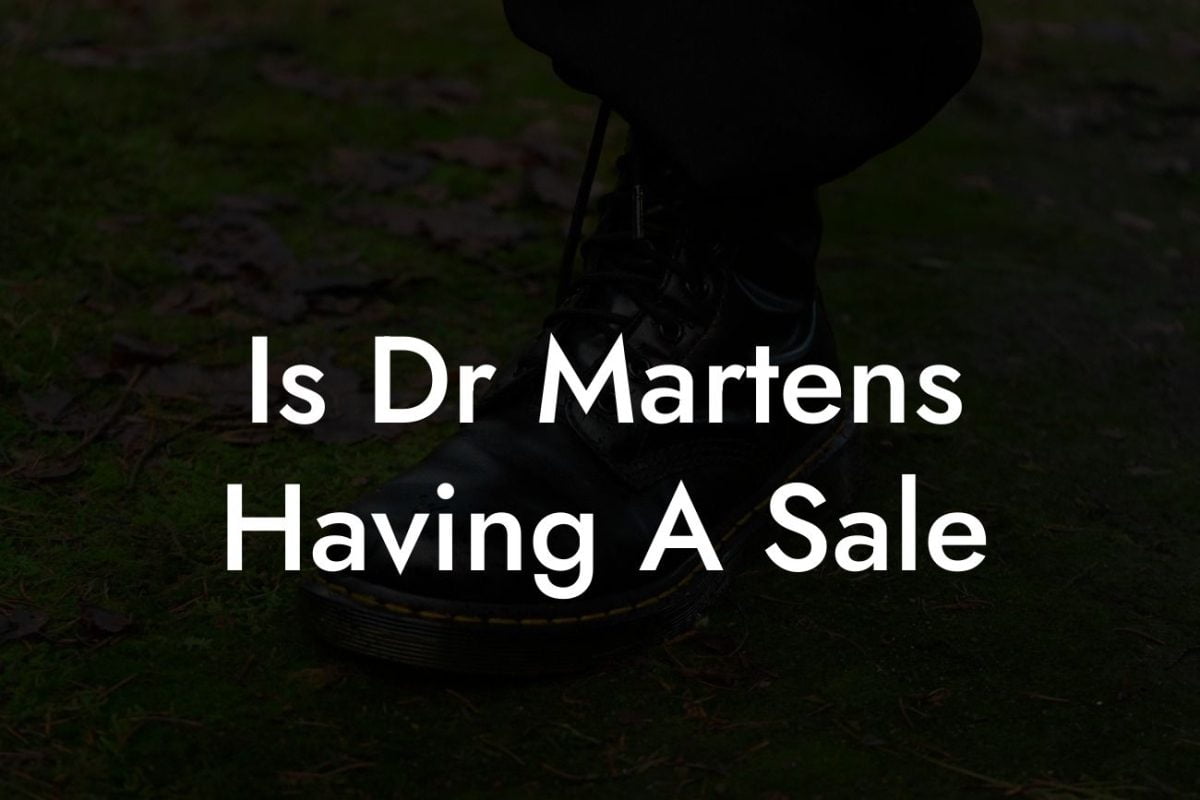 Is Dr Martens Having A Sale