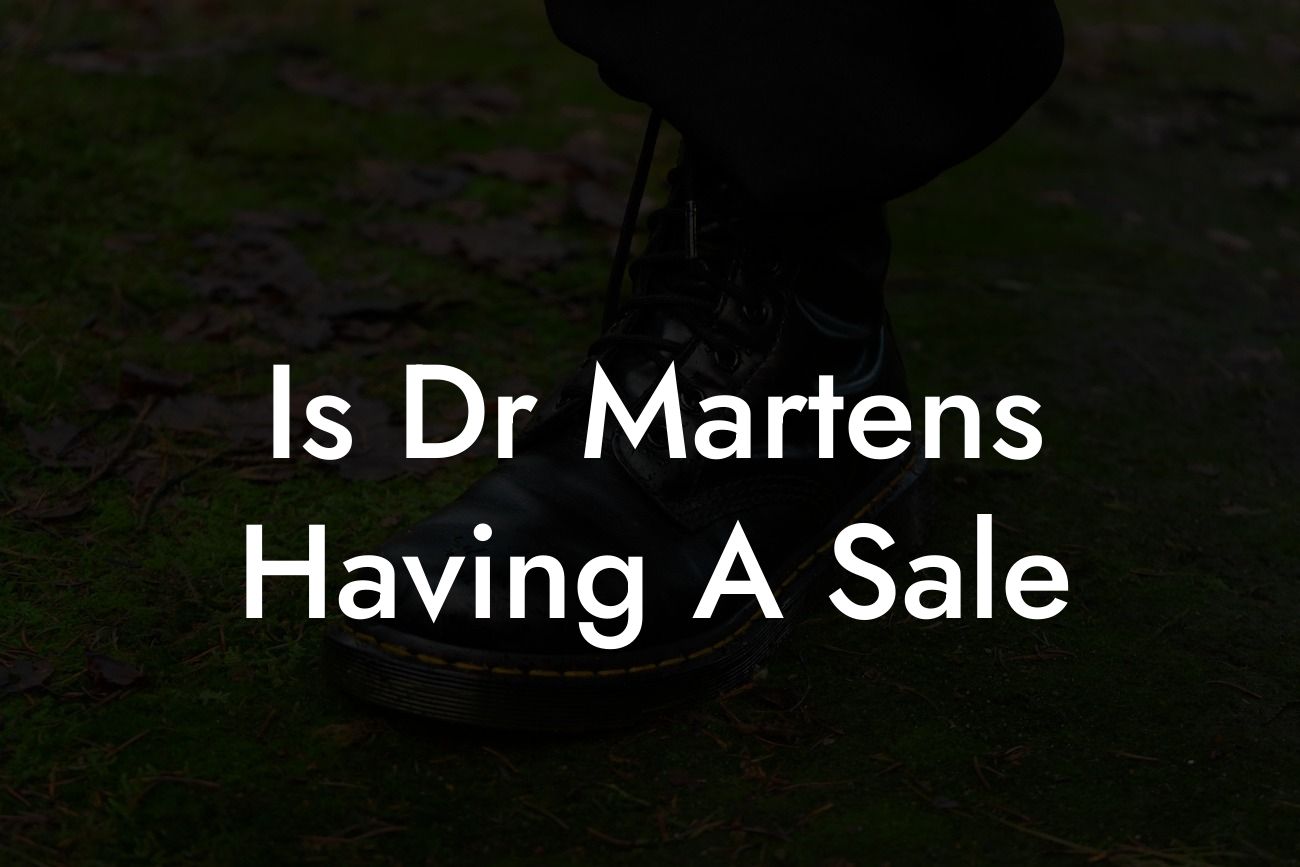 Is Dr Martens Having A Sale