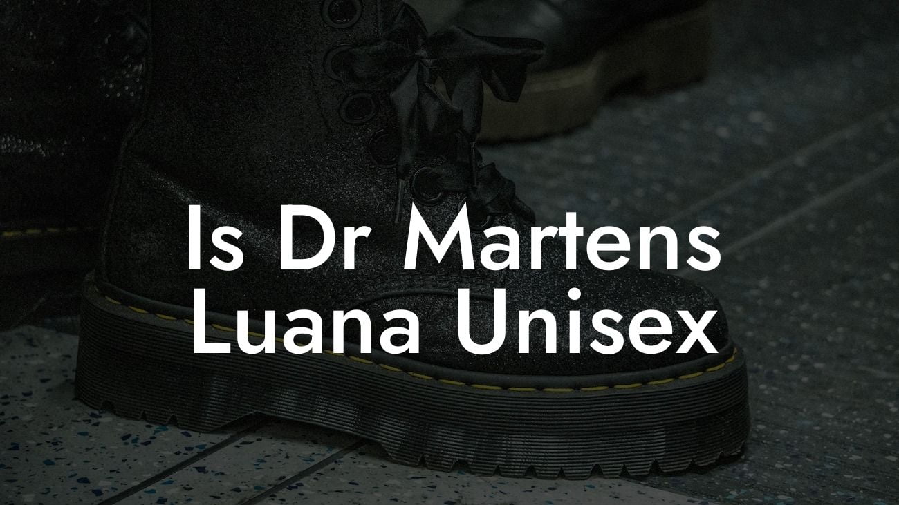 Is Dr Martens Luana Unisex