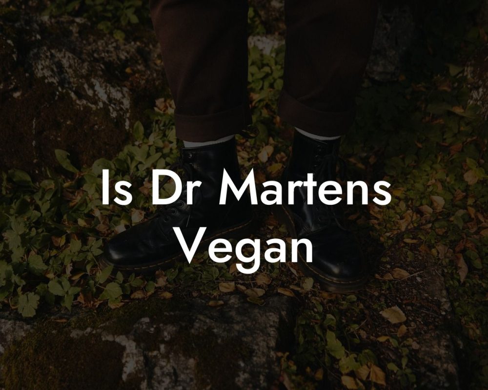 Is Dr Martens Vegan