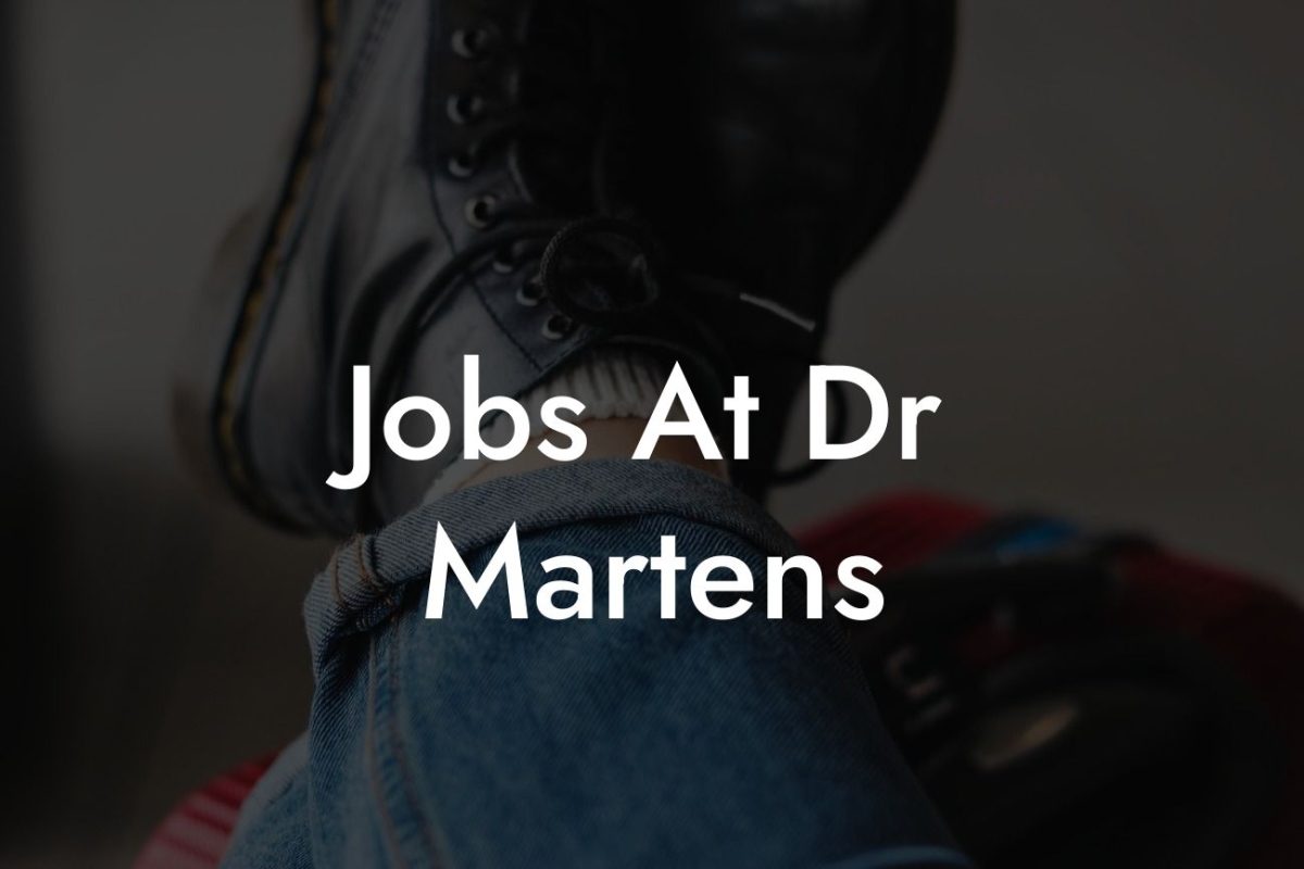 Jobs At Dr Martens