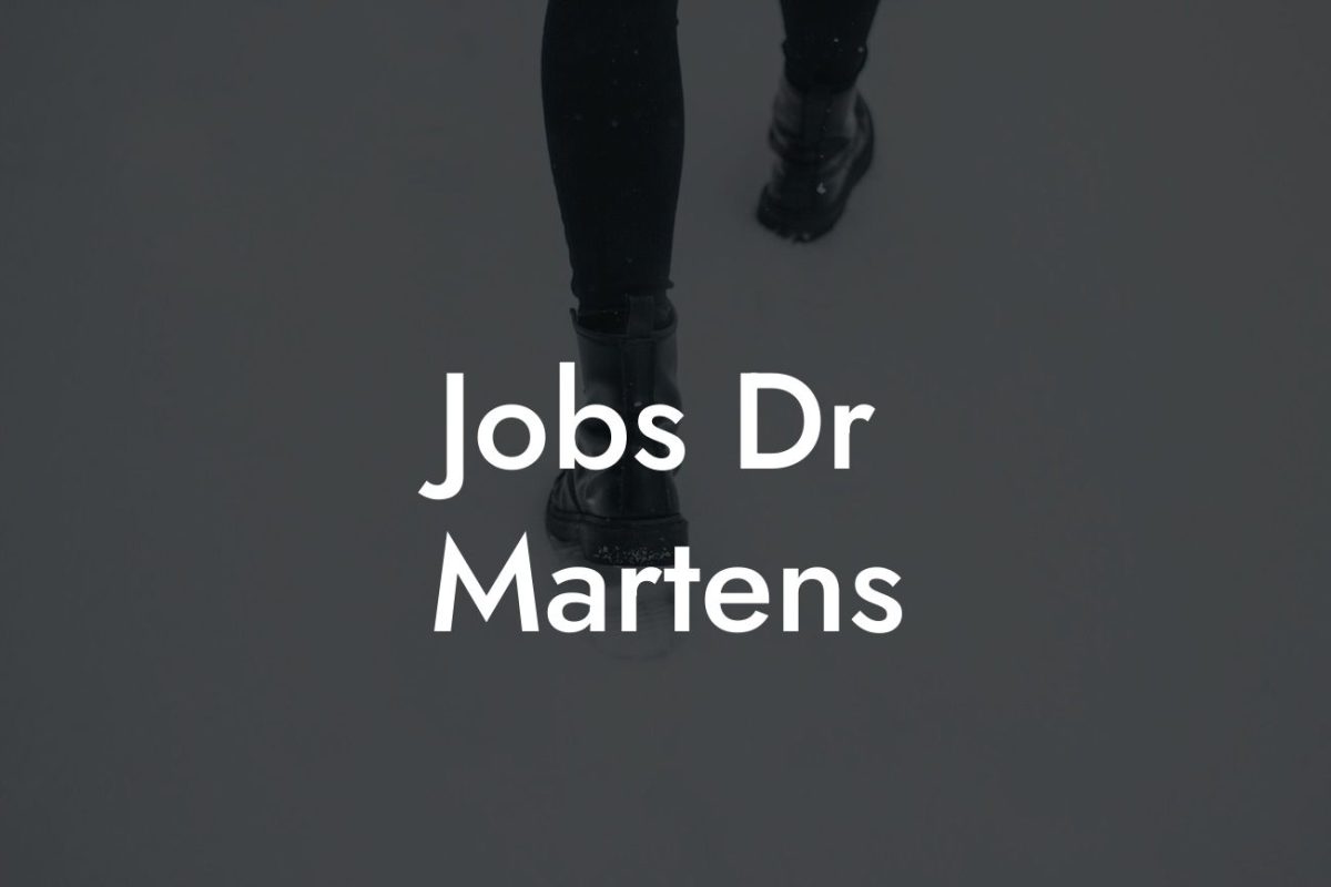 Jobs Dr Martens