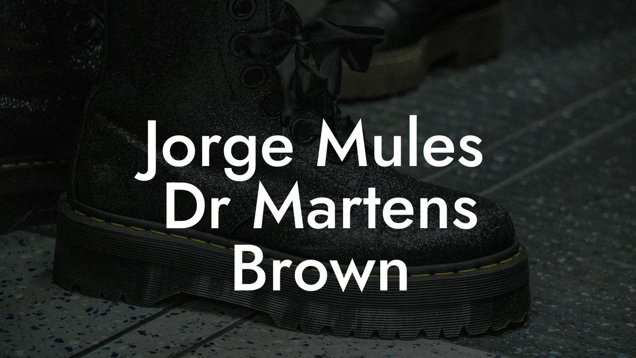 Jorge Mules Dr Martens Brown