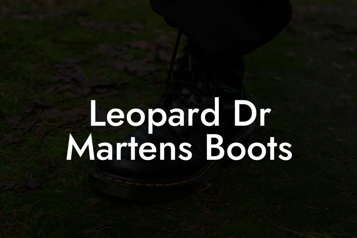 Leopard Dr Martens Boots