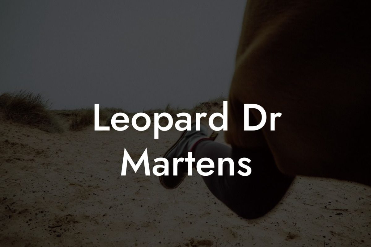 Leopard Dr Martens