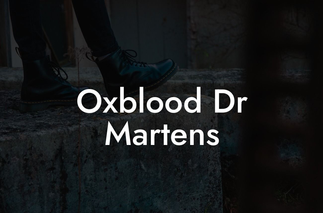 Oxblood Dr Martens