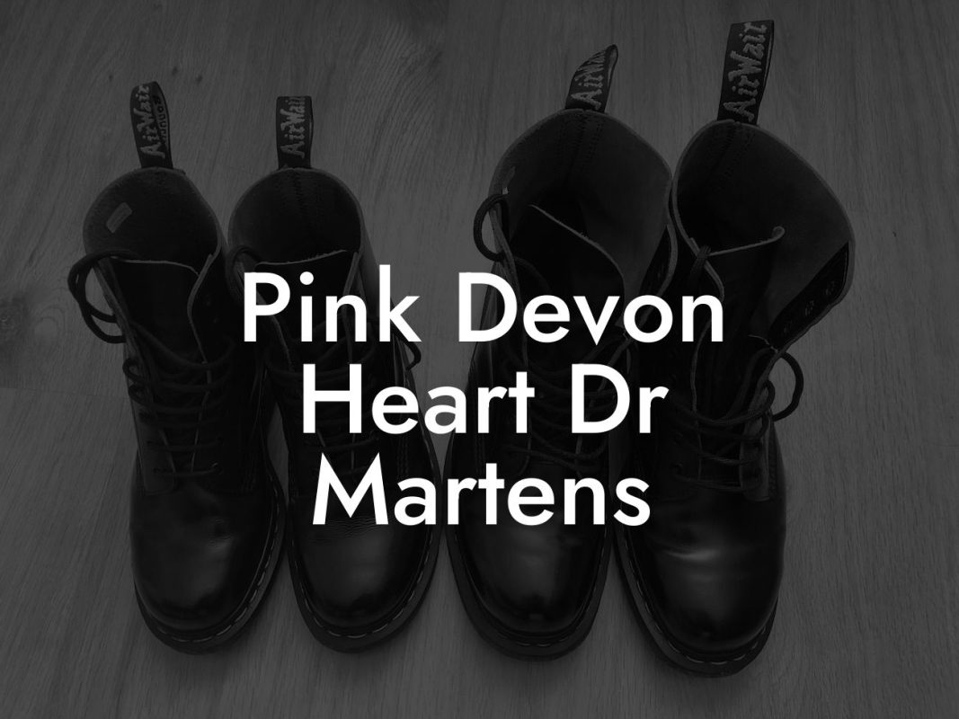 Pink Devon Heart Dr Martens