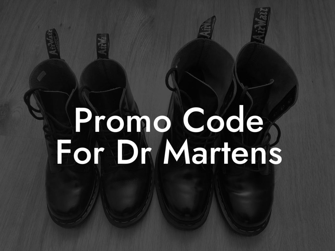 Promo Code For Dr Martens