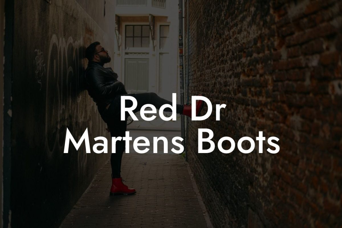 Red Dr Martens Boots