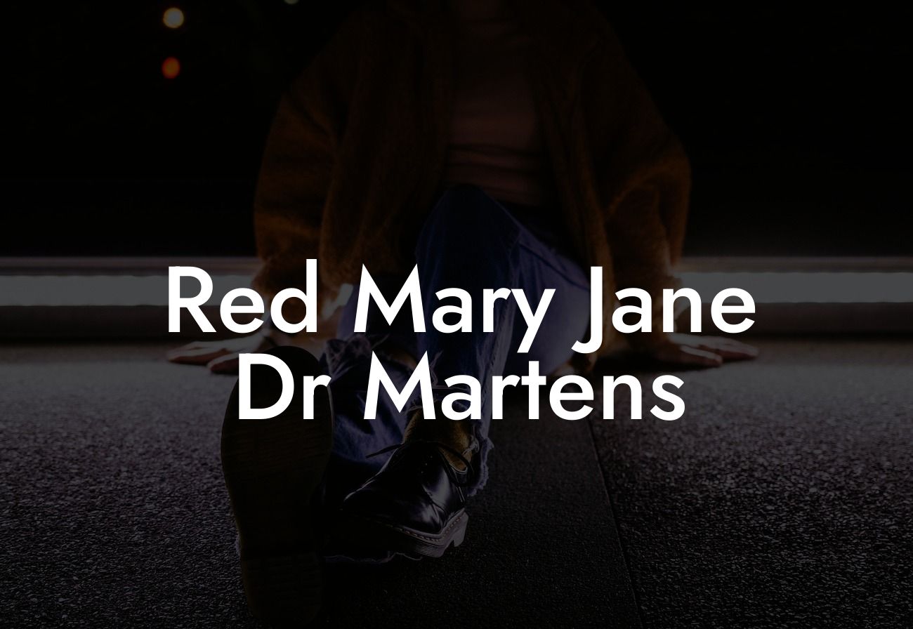 Red Mary Jane Dr Martens