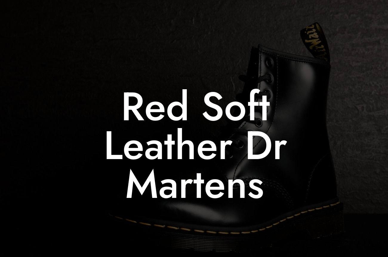 Red Soft Leather Dr Martens