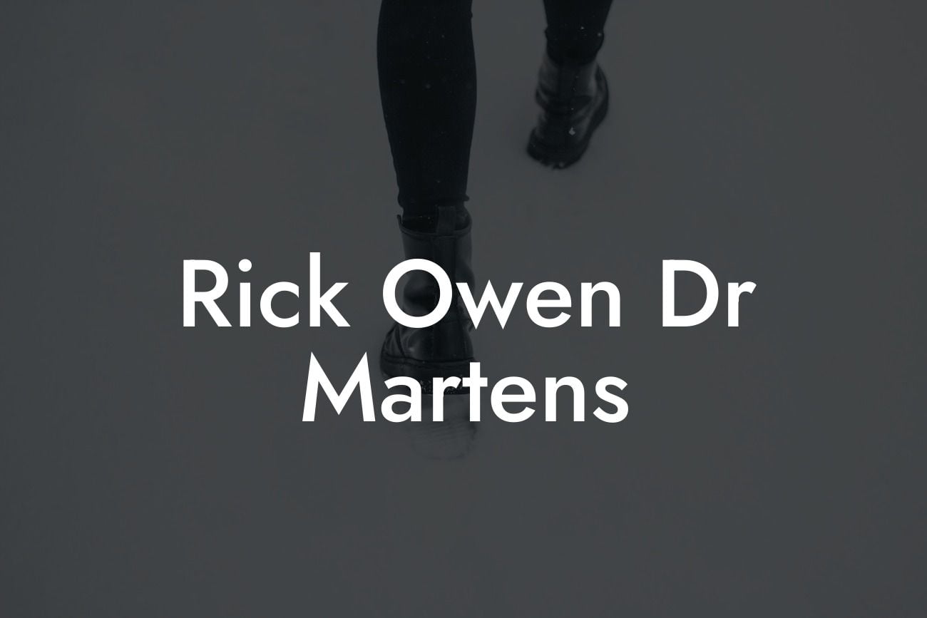 Rick Owen Dr Martens