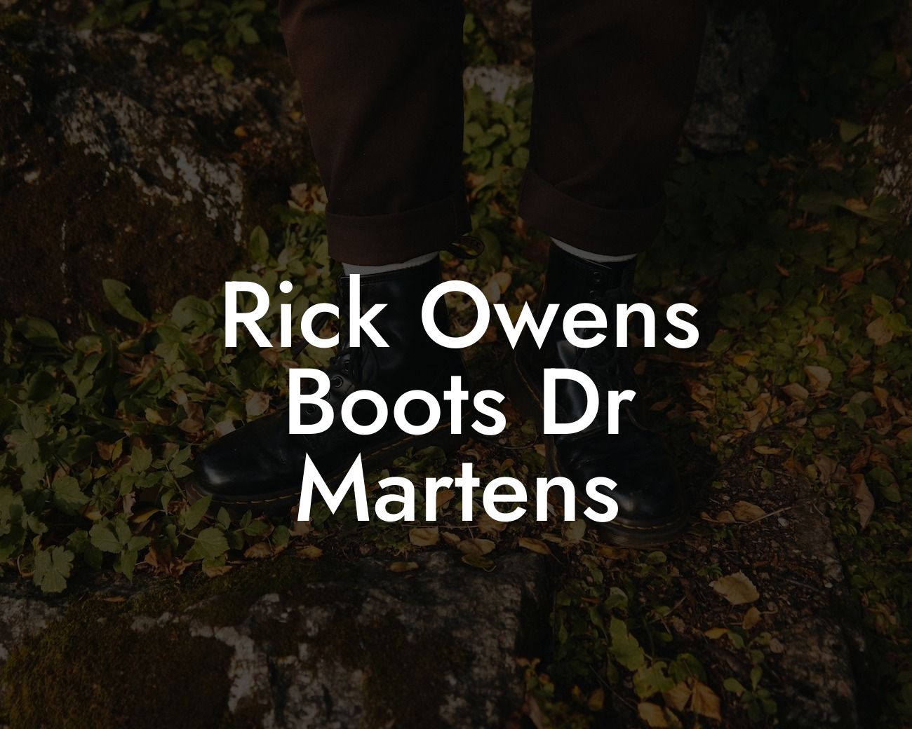 Rick Owens Boots Dr Martens