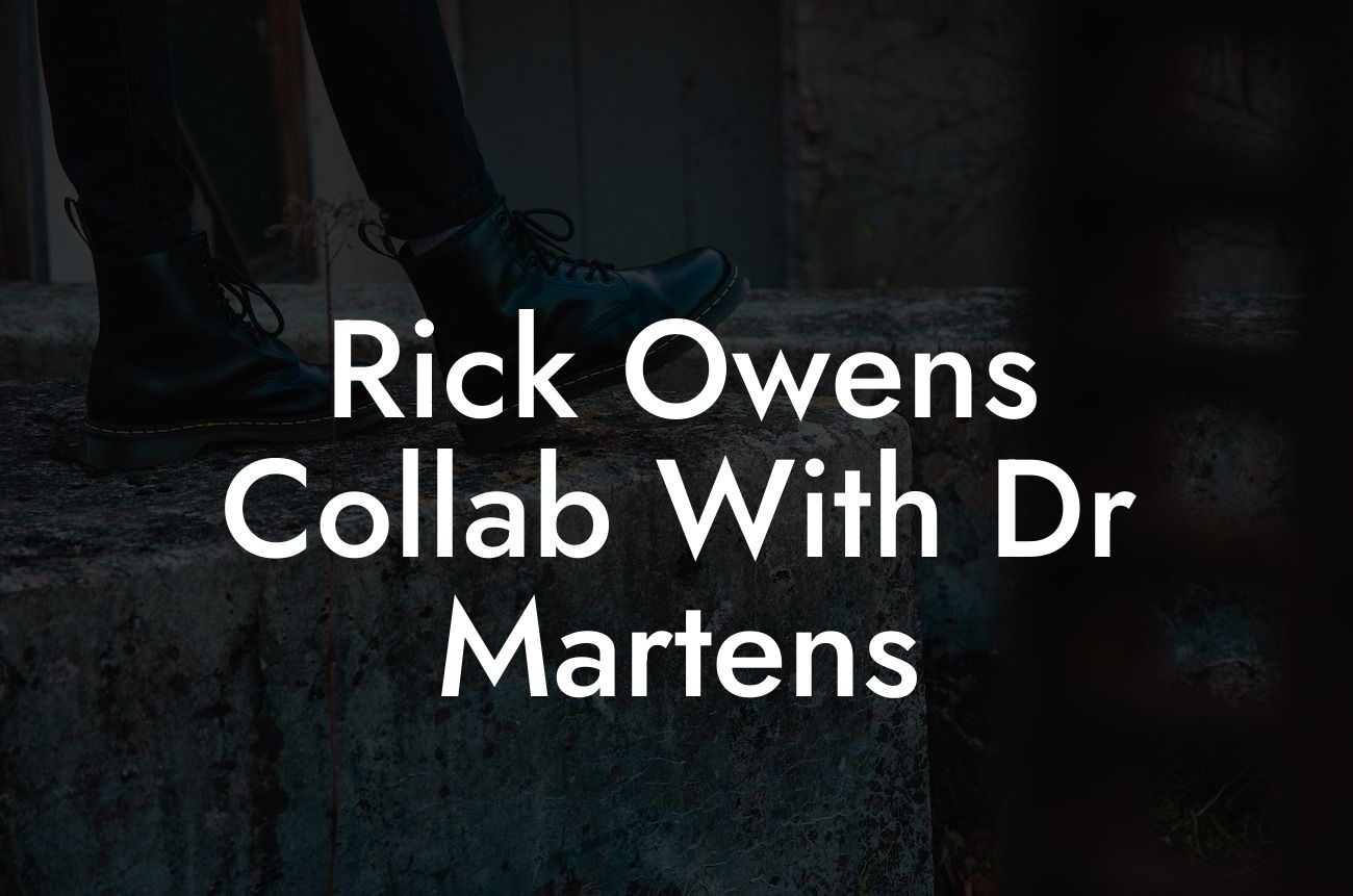 Rick Owens Collab With Dr Martens