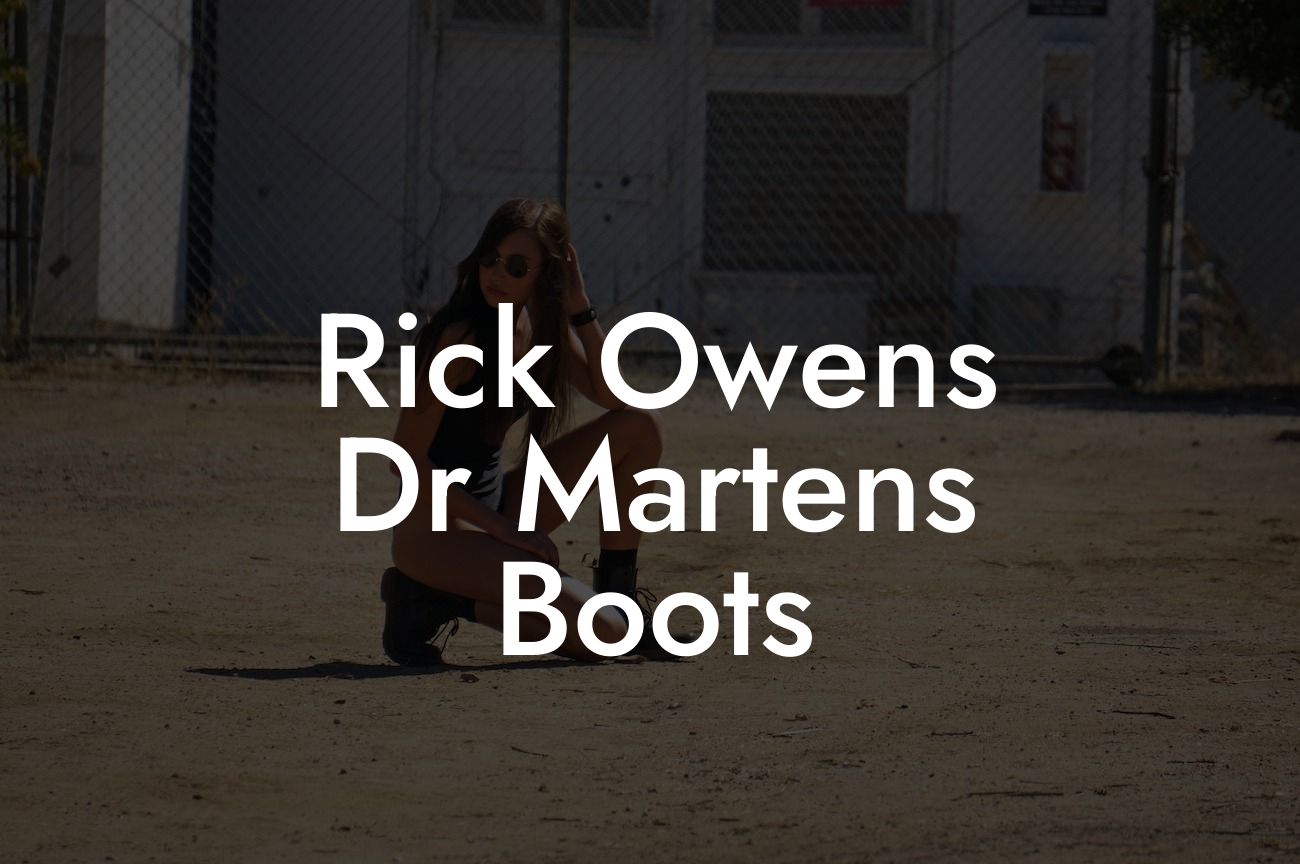 Rick Owens Dr Martens Boots