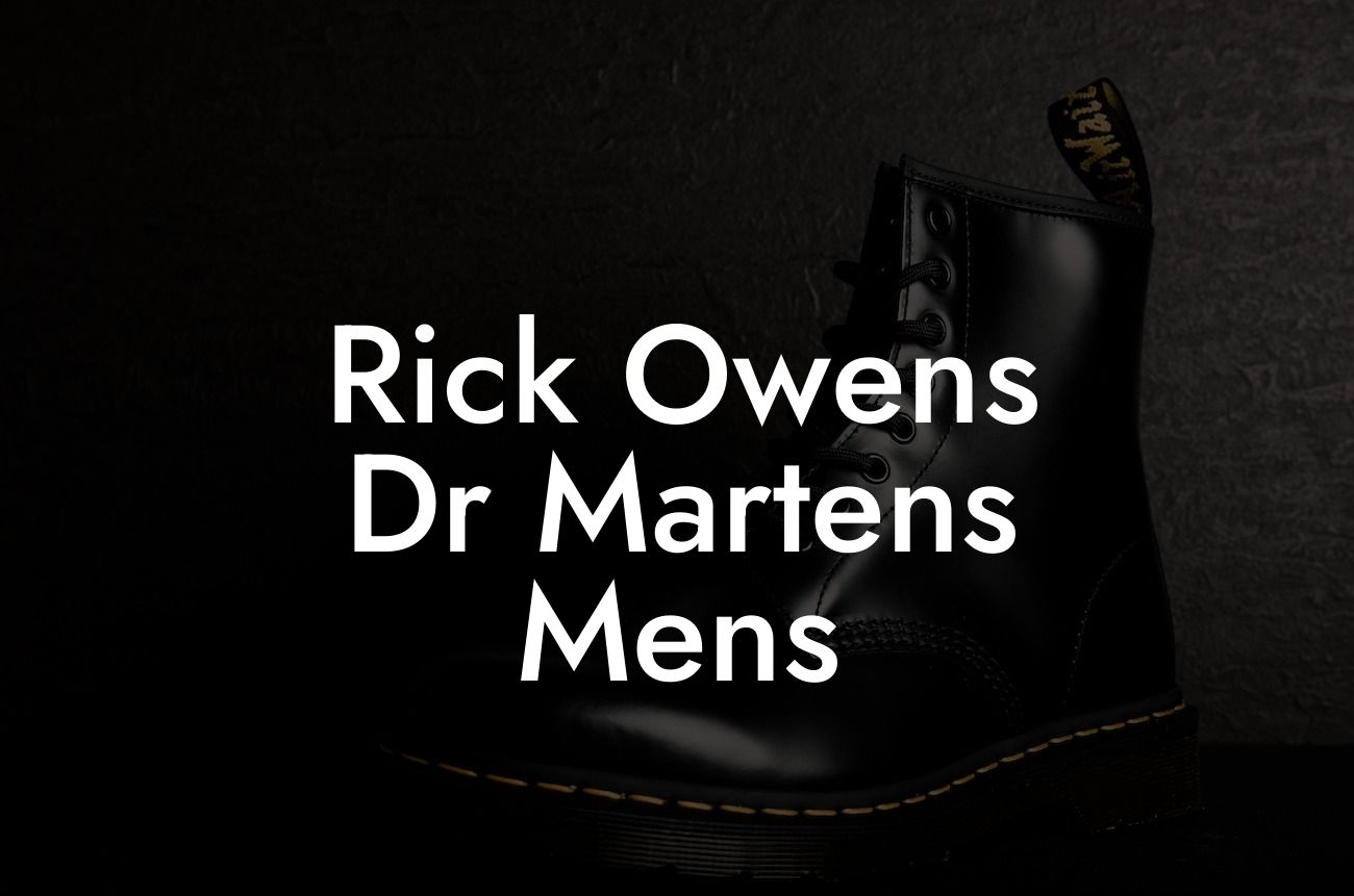 Rick Owens Dr Martens Mens