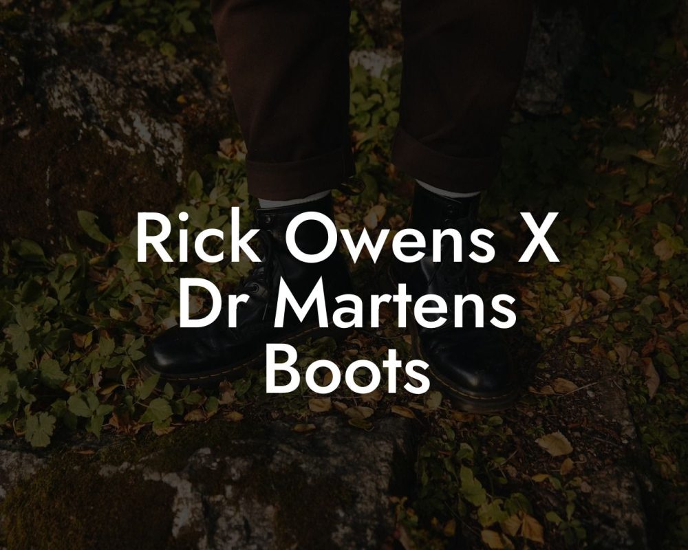 Rick Owens X Dr Martens Boots