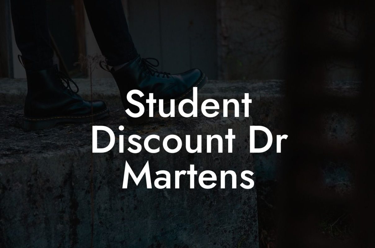 Student Discount Dr Martens