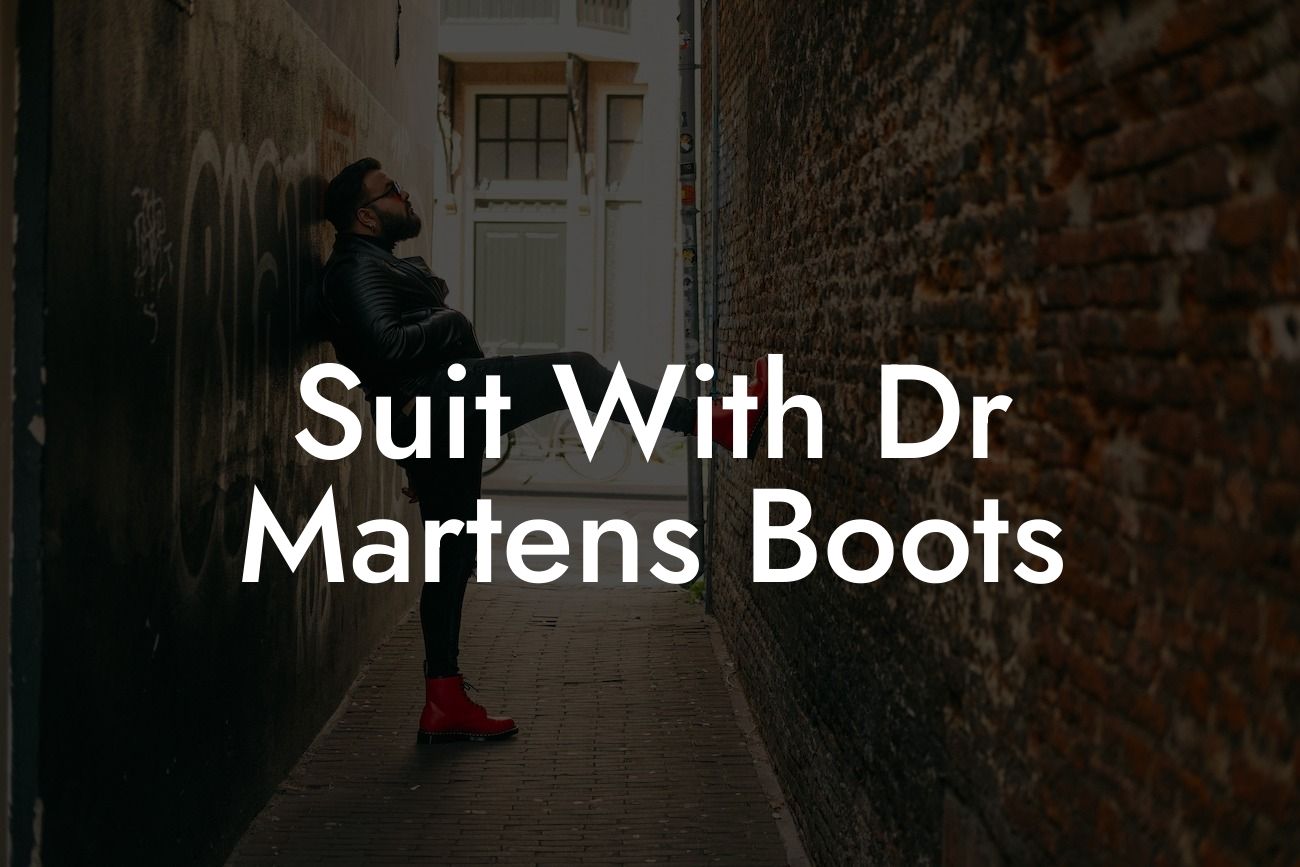 Suit With Dr Martens Boots