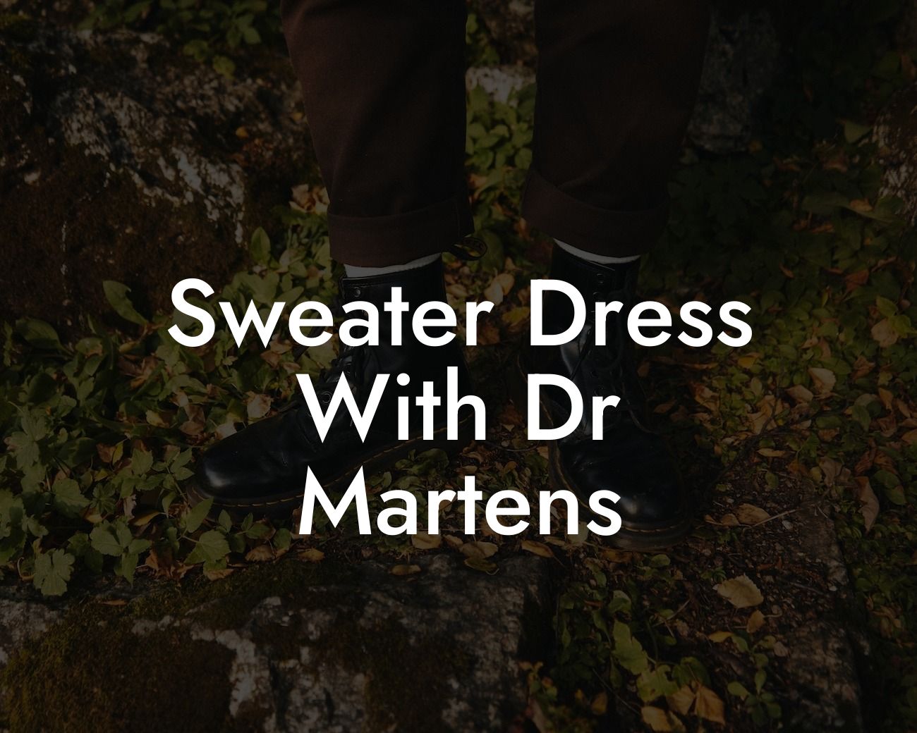 Sweater Dress With Dr Martens