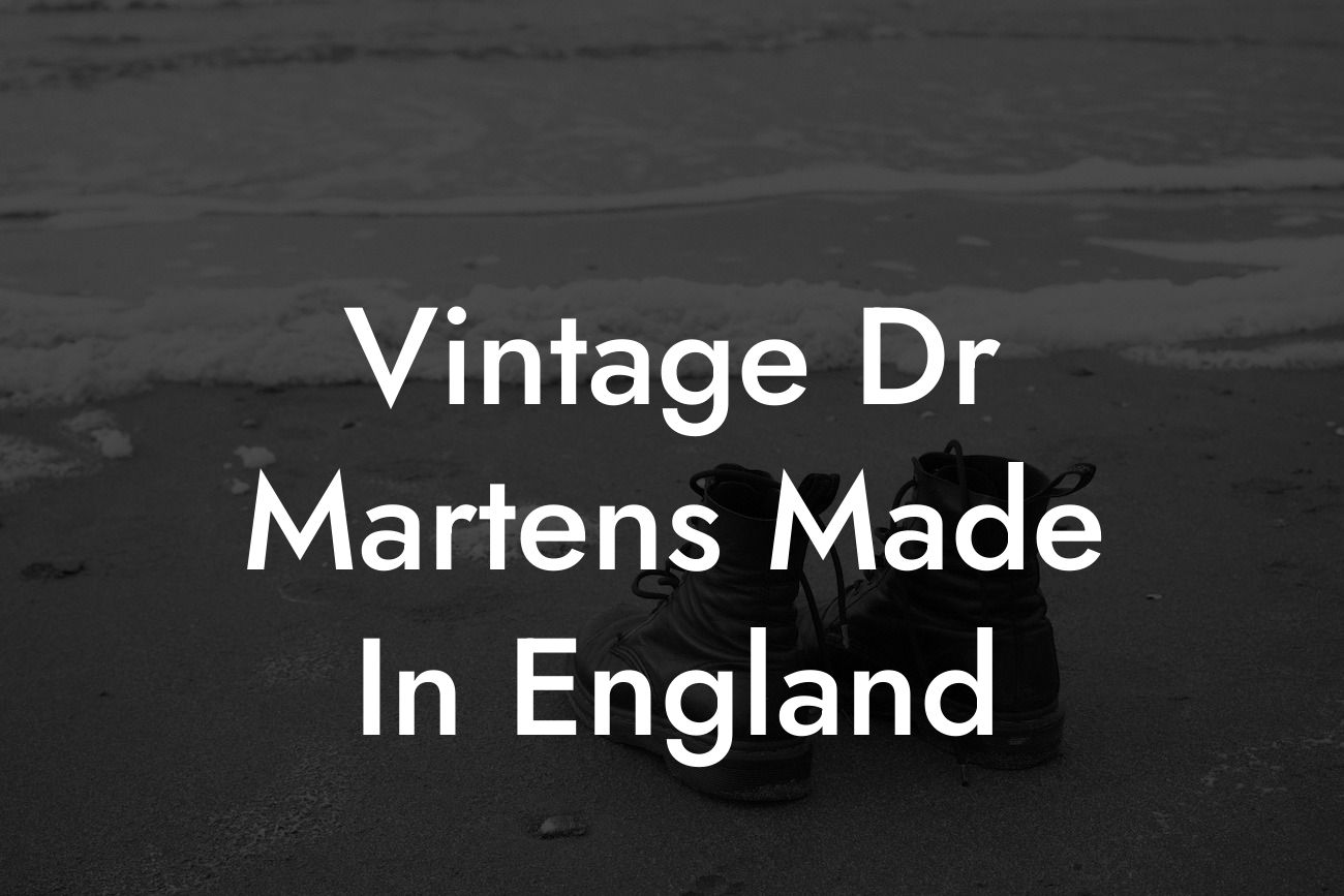 Vintage Dr Martens Made In England