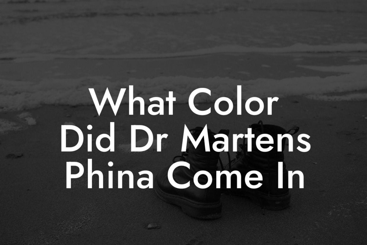 What Color Did Dr Martens Phina Come In