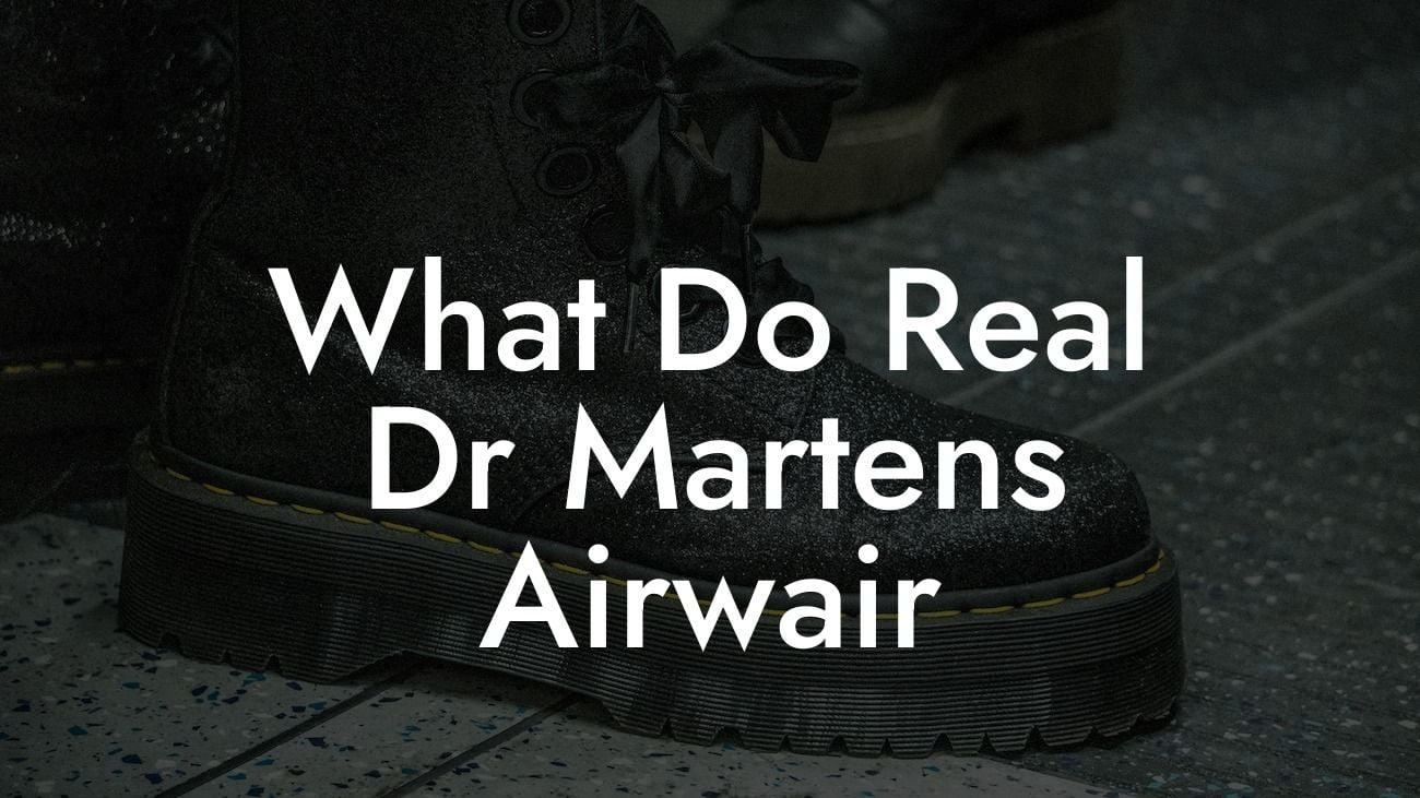 What Do Real Dr Martens Airwair