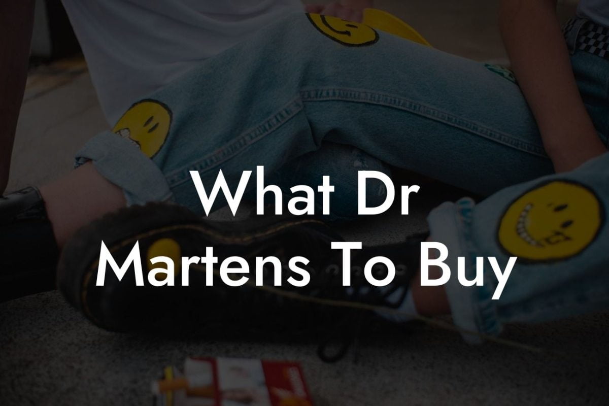 What Dr Martens To Buy