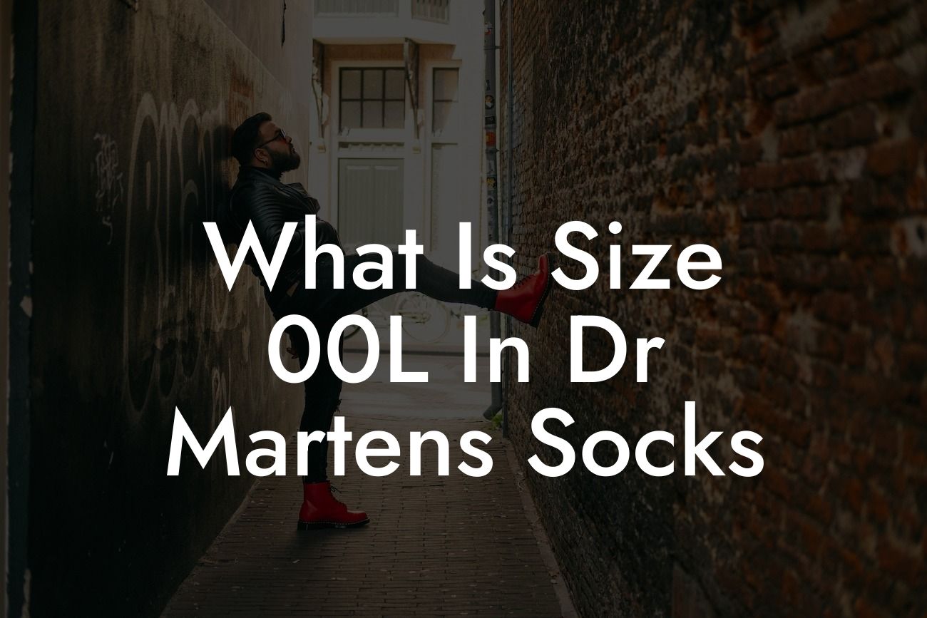 What Is Size 00L In Dr Martens Socks