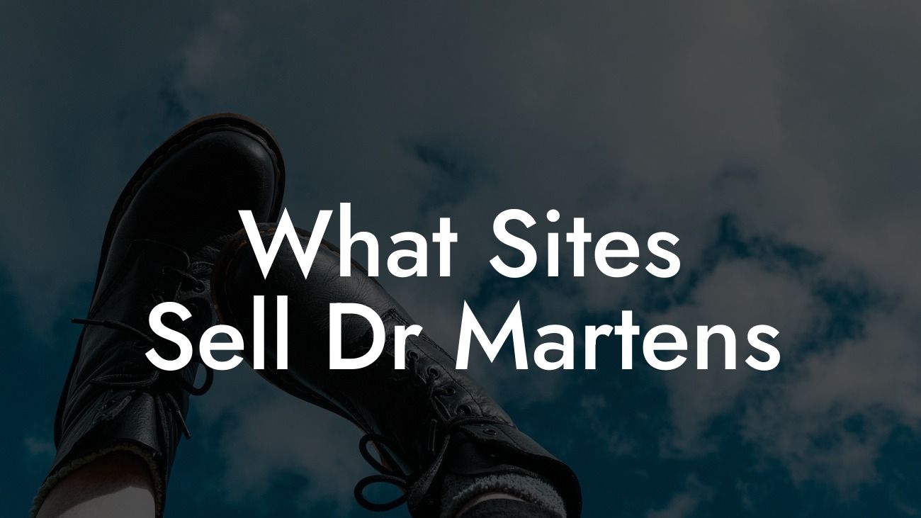 What Sites Sell Dr Martens