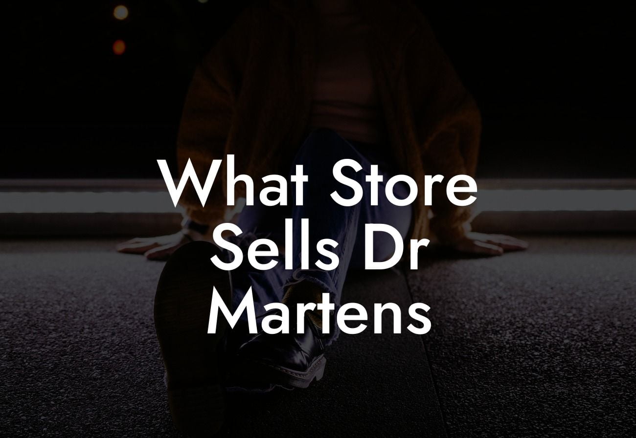 What Store Sells Dr Martens