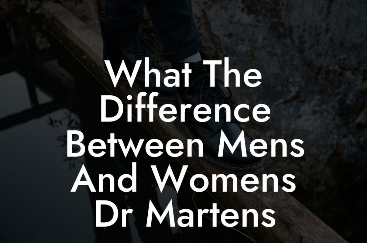 What The Difference Between Mens And Womens Dr Martens