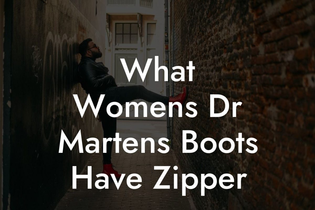 What Womens Dr Martens Boots Have Zipper