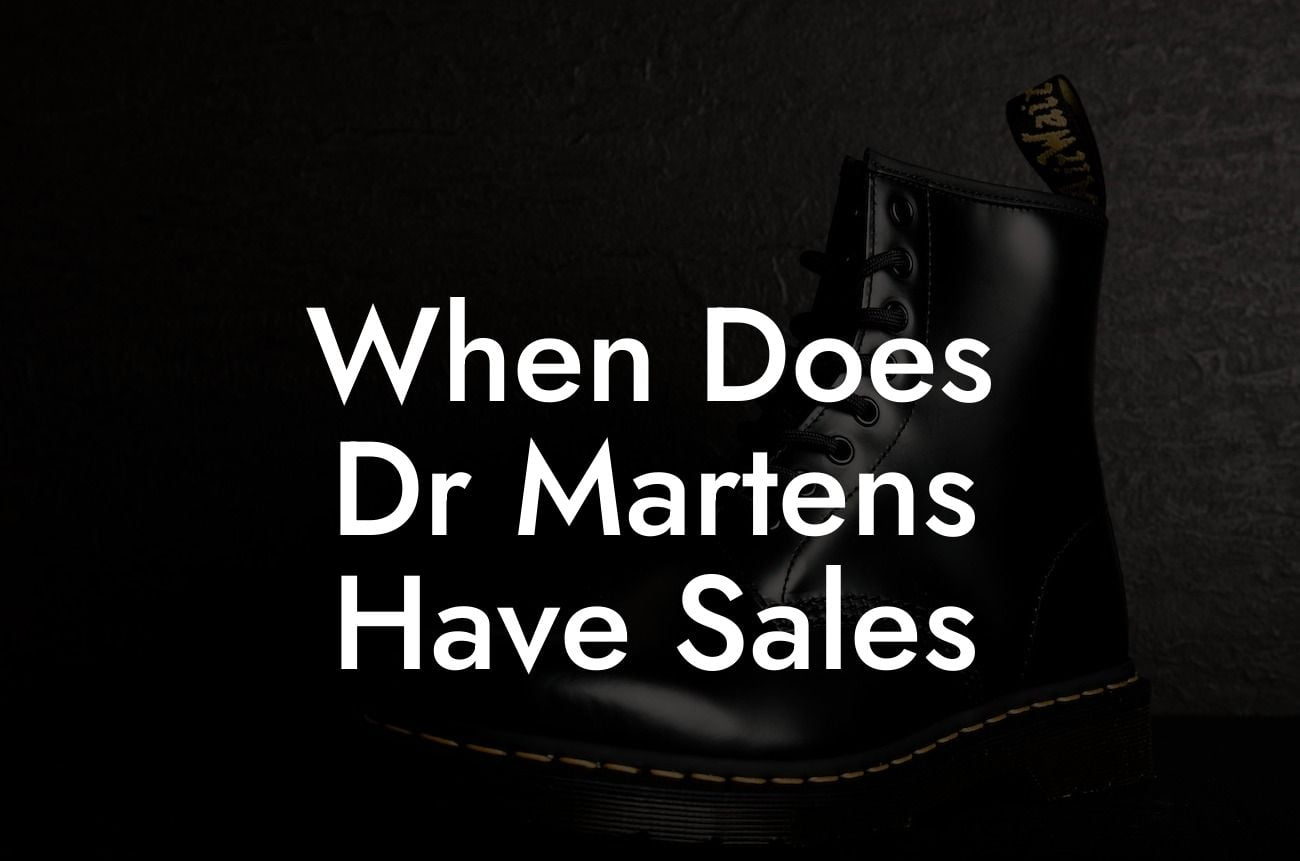 When Does Dr Martens Have Sales