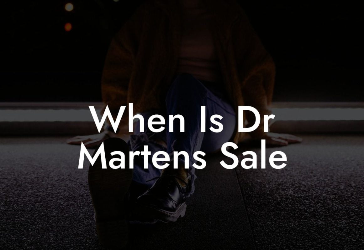 When Is Dr Martens Sale