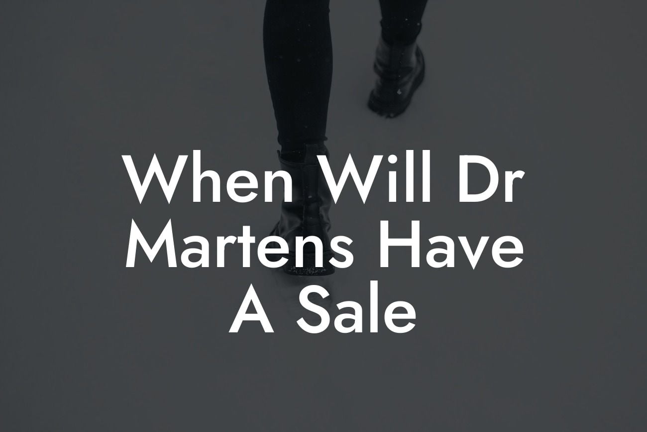 When Will Dr Martens Have A Sale