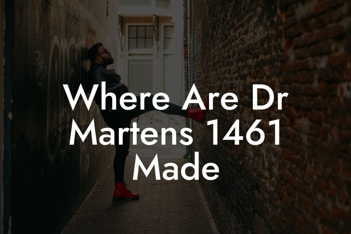 Where Are Dr Martens 1461 Made