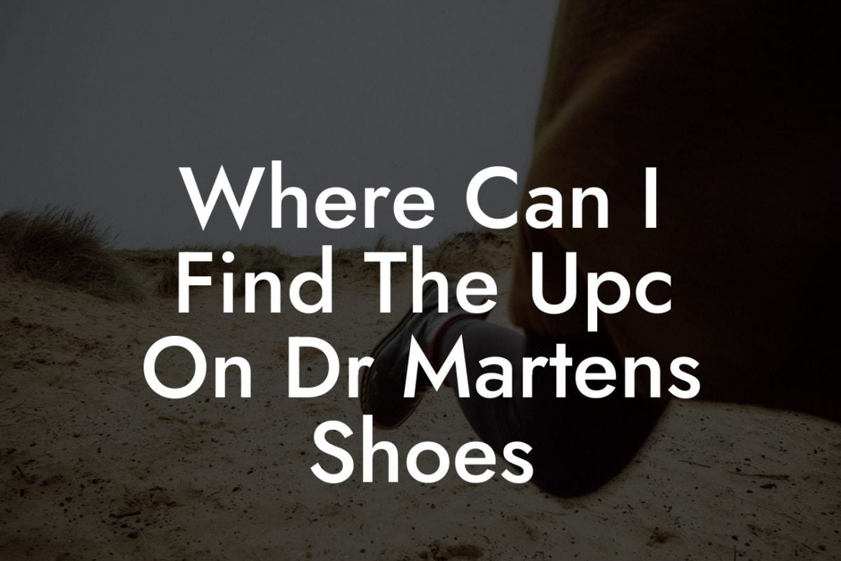 Where Can I Find The Upc On Dr Martens Shoes