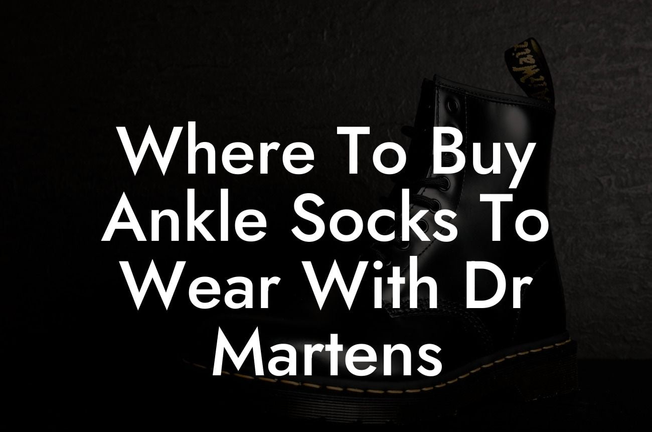 Where To Buy Ankle Socks To Wear With Dr Martens