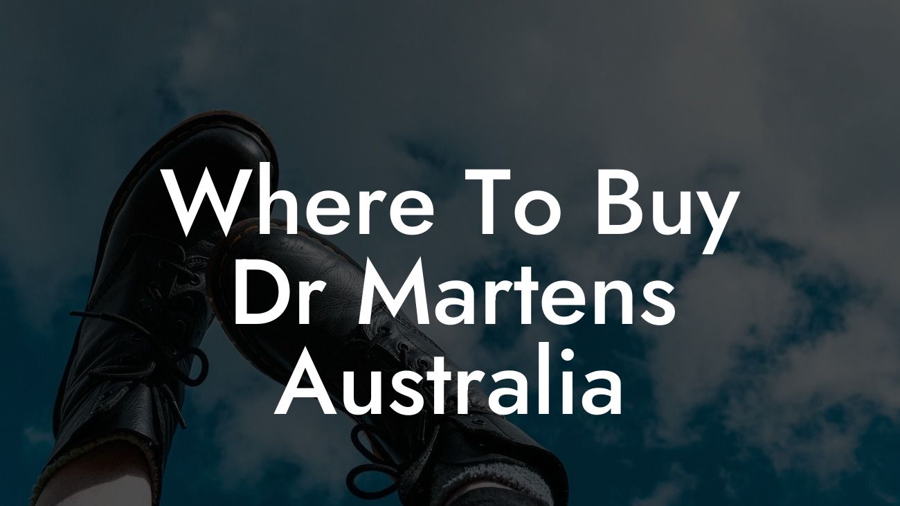 Where To Buy Dr Martens Australia