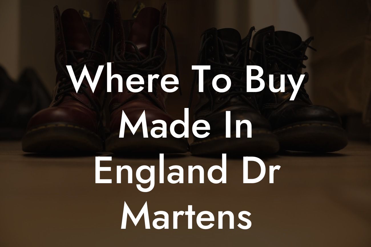 Where To Buy Made In England Dr Martens