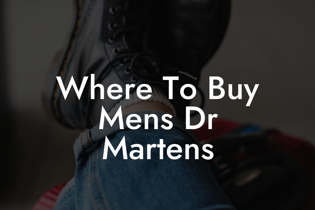 Where To Buy Mens Dr Martens