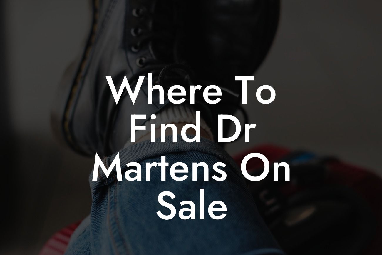 Where To Find Dr Martens On Sale