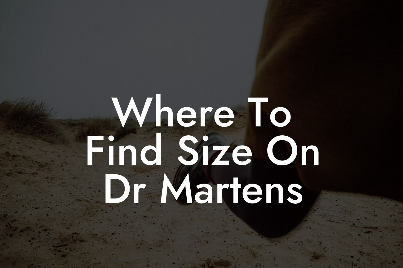 Where To Find Size On Dr Martens