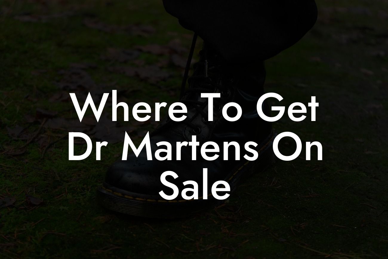 Where To Get Dr Martens On Sale