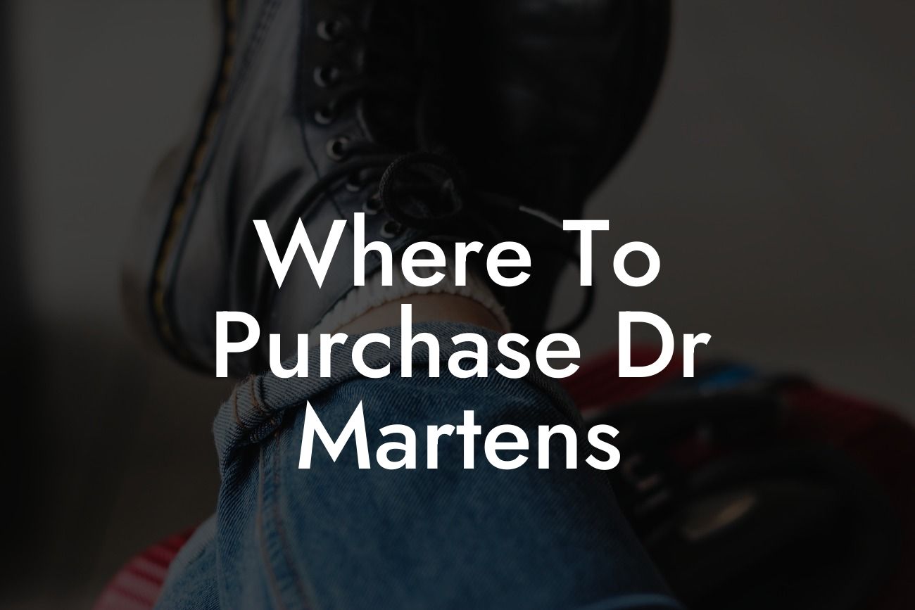 Where To Purchase Dr Martens