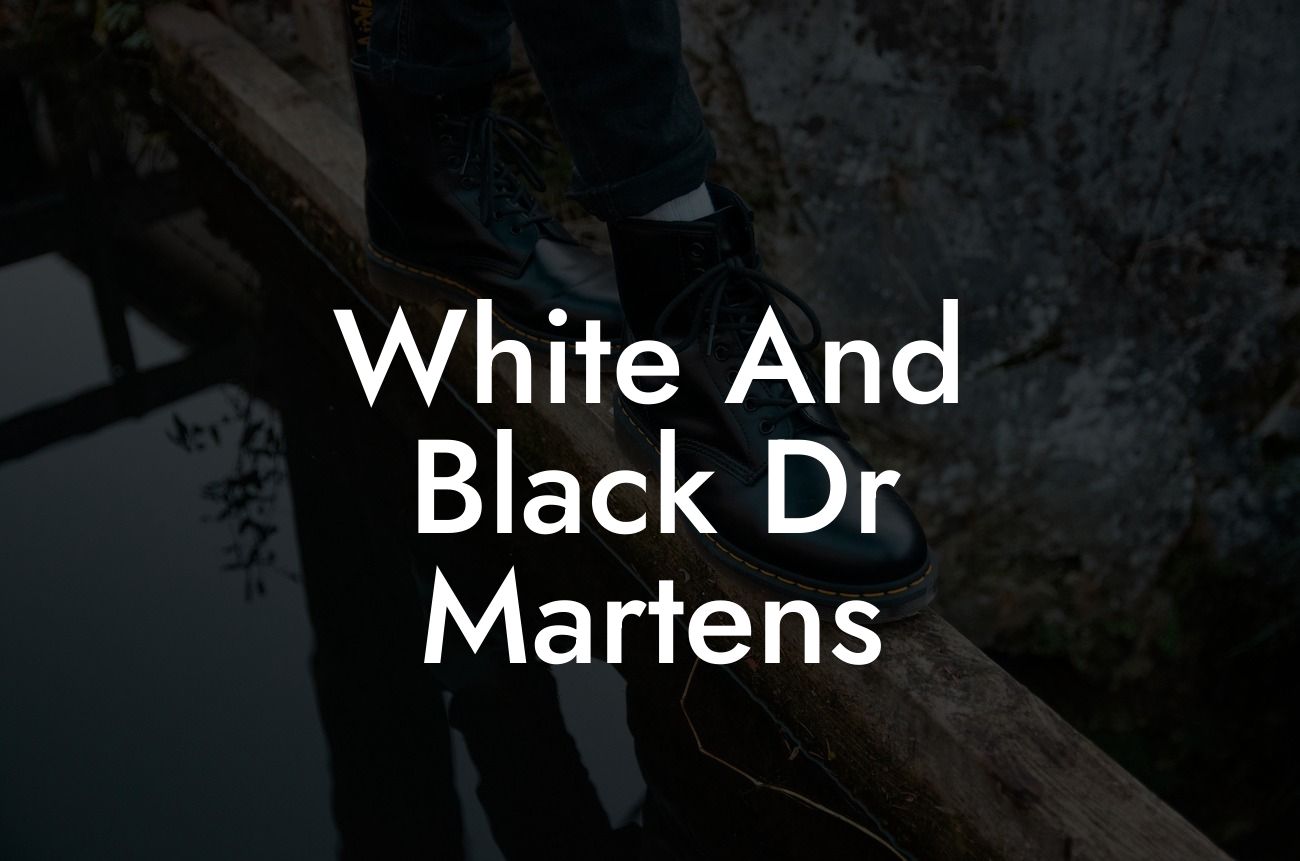 White And Black Dr Martens