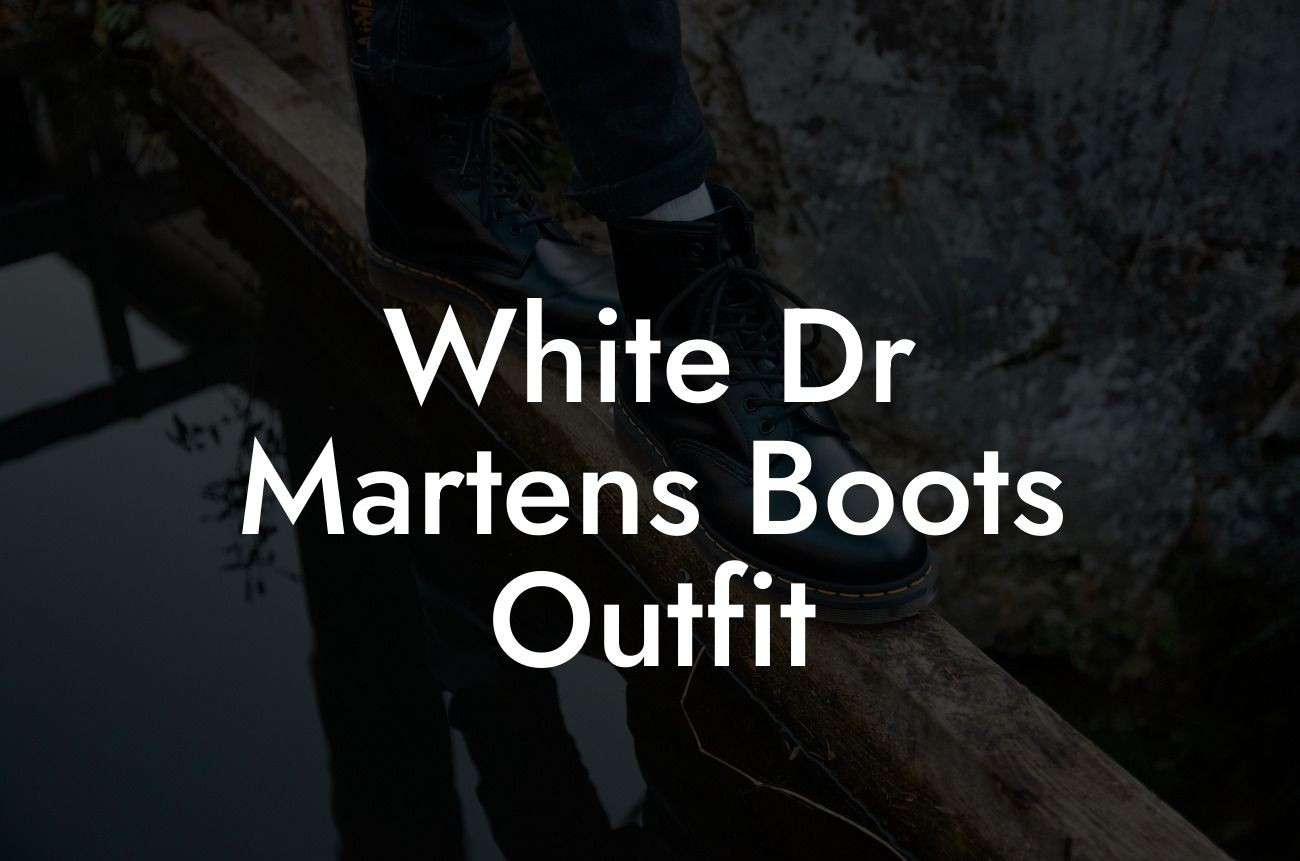 White Dr Martens Boots Outfit