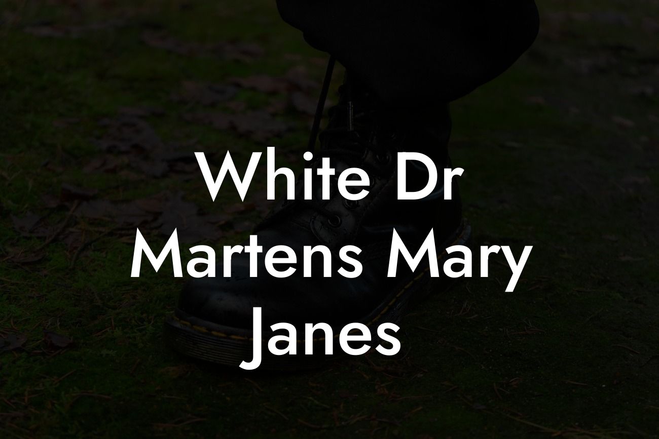 White Dr Martens Mary Janes