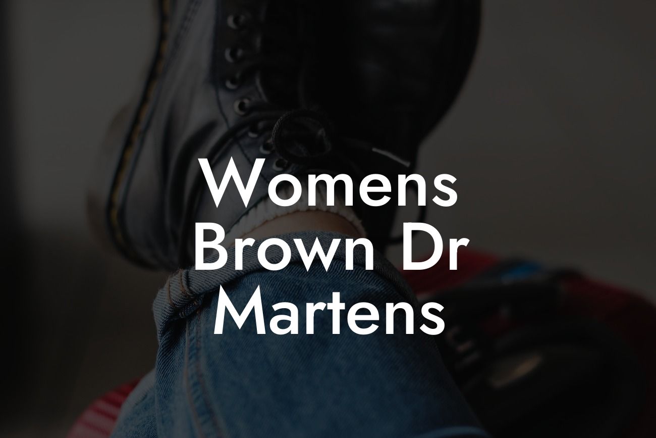 Womens Brown Dr Martens